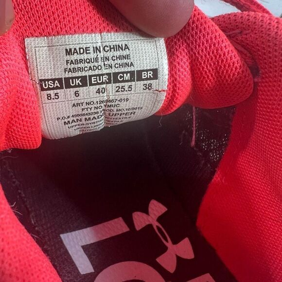 Under Armour Womens Micro G‎ Engage Running Sneaker Shoes Multicolor Size 8.5 - Picture 8 of 8